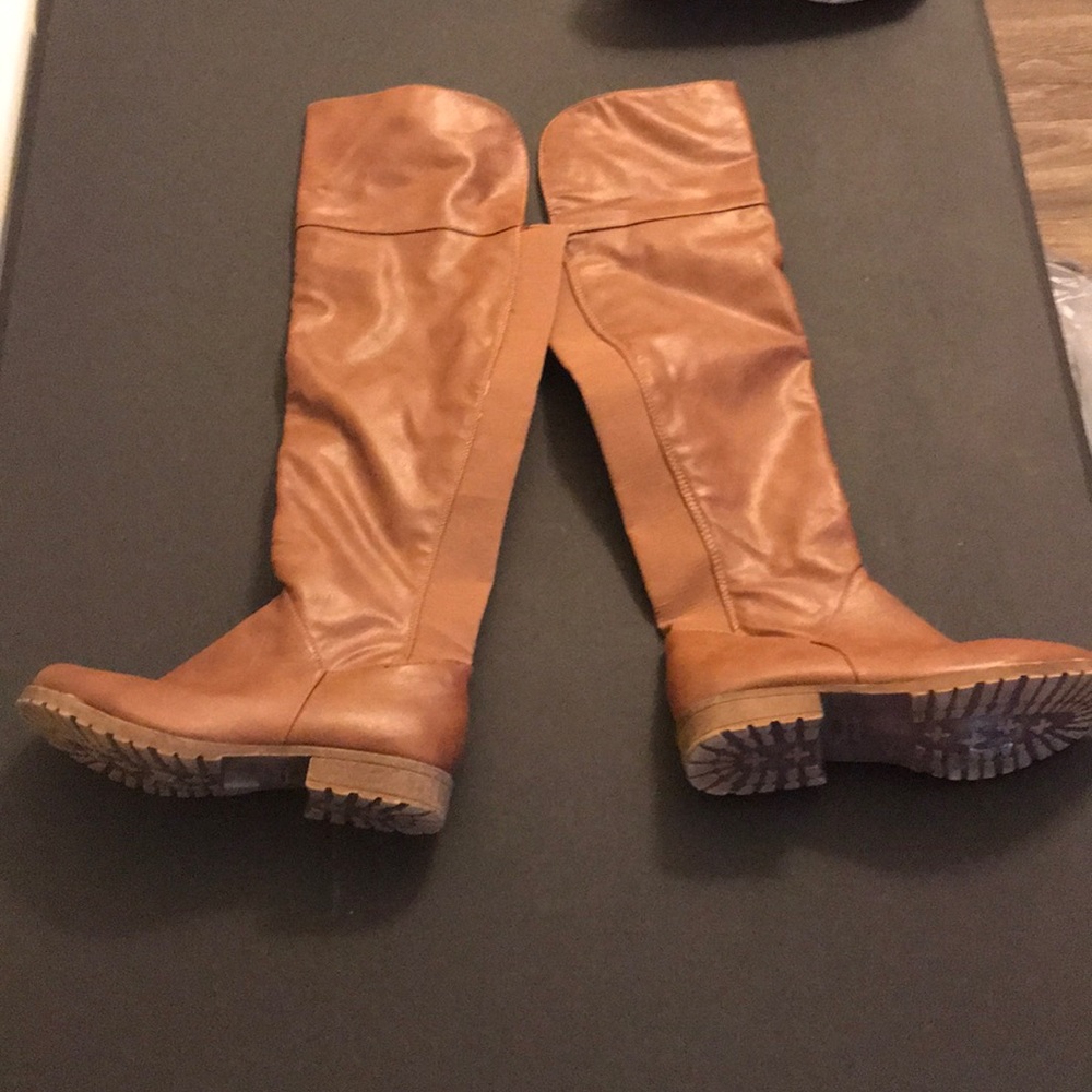 Brown knee High Boots / Wide Calf